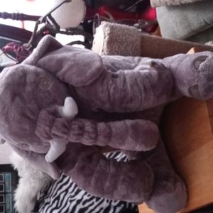 AVAILABLE - Elephant Pillow Infant Plush Toy. Large